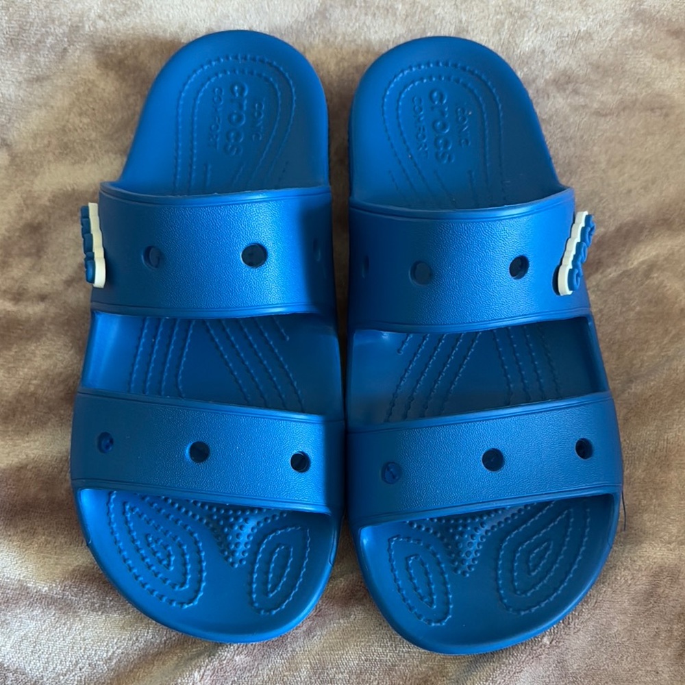 Crocs Blue Slide Sandals